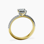 18kt Yellow Gold Serena Eternity Lab Diamond Ring side right image one