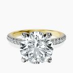 18kt Yellow Gold Serena Eternity Lab Diamond Ring front image