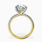 18kt Yellow Gold Serena Eternity Lab Diamond Ring side right image one