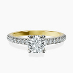 18kt Yellow Gold Serena Eternity Lab Diamond Ring front image