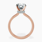 10kt Rose Gold Mystic Secret Halo Lab Diamond Ring side right image one