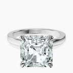 Platinum Mystic Secret Halo Lab Diamond Ring front image