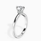 Platinum Mystic Secret Halo Lab Diamond Ring standing product image one