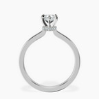 Platinum Mystic Secret Halo Lab Diamond Ring side right image one