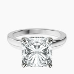 Platinum Mystic Secret Halo Lab Diamond Ring front image