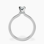 Platinum Mystic Secret Halo Lab Diamond Ring side right image one