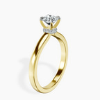 18kt Yellow Gold Mystic Secret Halo Lab Diamond Ring standing product image one