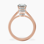 14kt Rose Gold Siran Secret Halo Lab Diamond Ring side right image one