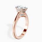 14kt Rose Gold Siran Secret Halo Lab Diamond Ring standing product image one