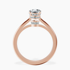 14kt Rose Gold Siran Secret Halo Lab Diamond Ring side right image one