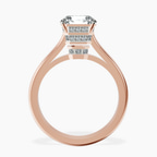14kt Rose Gold Siran Secret Halo Lab Diamond Ring side right image one