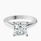 Platinum Siran Secret Halo Lab Diamond Ring front image