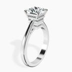 Platinum Siran Secret Halo Lab Diamond Ring standing product image one