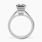 Platinum Siran Secret Halo Lab Diamond Ring side right image one