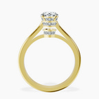 3.08 ct. oval Siran Halo Ring in 18kt yellow gold side right image one
