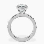 18kt White Gold Adele Side Stone Lab Diamond Ring side right image one