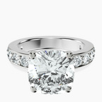 14kt White Gold Adele Side Stone Lab Diamond Ring front image