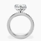 14kt White Gold Adele Side Stone Lab Diamond Ring side right image one