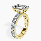 14kt Yellow Gold Adele Side Stone Lab Diamond Ring standing product image one