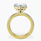 14kt Yellow Gold Adele Side Stone Lab Diamond Ring side right image one