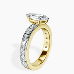 1.39 ct. marquise Adele Side Stone Ring in 14kt yellow gold standing product image one