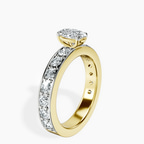 14kt Yellow Gold Adele Side Stone Lab Diamond Ring standing product image one