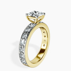 14kt Yellow Gold Adele Side Stone Lab Diamond Ring standing product image one