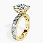 14kt Yellow Gold Adele Side Stone Lab Diamond Ring standing product image one