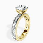10kt Yellow Gold Adele Side Stone Lab Diamond Ring standing product image one