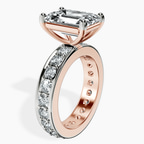 10kt Rose Gold Madeline Full Eternity Lab Diamond Ring standing product image one
