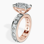 14kt Rose Gold Madeline Full Eternity Lab Diamond Ring standing product image one