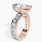 10kt Rose Gold Madeline Full Eternity Lab Diamond Ring standing product image one