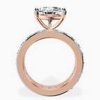 10kt Rose Gold Madeline Full Eternity Lab Diamond Ring side right image one