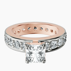 10kt Rose Gold Madeline Full Eternity Lab Diamond Ring front image
