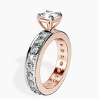 10kt Rose Gold Madeline Full Eternity Lab Diamond Ring standing product image one