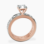 10kt Rose Gold Madeline Full Eternity Lab Diamond Ring side right image one