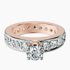 14kt Rose Gold Madeline Full Eternity Lab Diamond Ring front image