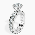 Platinum Madeline Full Eternity Lab Diamond Ring standing product image one