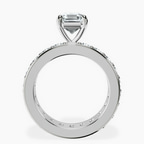 Platinum Madeline Full Eternity Lab Diamond Ring side right image one
