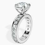 Platinum Madeline Full Eternity Lab Diamond Ring standing product image one