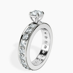Platinum Madeline Full Eternity Lab Diamond Ring standing product image one