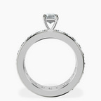 Platinum Madeline Full Eternity Lab Diamond Ring side right image one