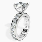 Platinum Madeline Full Eternity Lab Diamond Ring standing product image one
