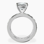 Platinum Madeline Full Eternity Lab Diamond Ring side right image one