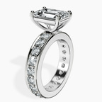 Platinum Madeline Full Eternity Lab Diamond Ring standing product image one