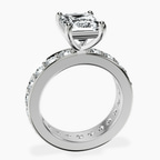 Platinum Madeline Full Eternity Lab Diamond Ring side right image one