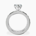 Platinum Madeline Full Eternity Lab Diamond Ring side right image one
