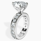 Platinum Madeline Full Eternity Lab Diamond Ring standing product image one