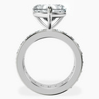 Platinum Madeline Full Eternity Lab Diamond Ring side right image one