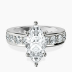 Platinum Madeline Full Eternity Lab Diamond Ring front image